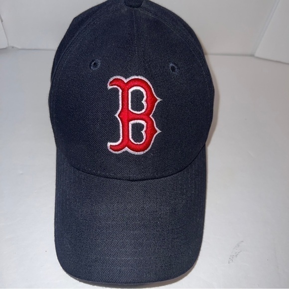 🔥⚾️ BOSTON RED SOX New Era 59Fifty Adjustable  Hat-Hook & Loop back- Like New - Picture 2 of 7